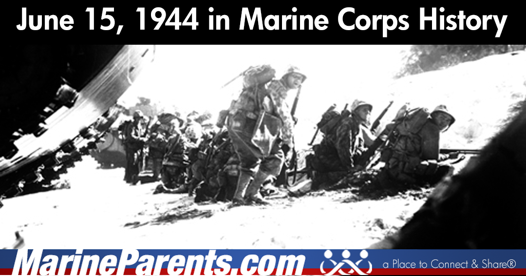 In Marine Corps History: Marines Assault Saipan